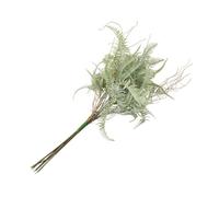 GRIRIW 1 Bunch Realistic Artificial Green Plants Grey White Decorative Fern Leaves for Wedding Home Party Interior Decoration Floral Arrangement Supply