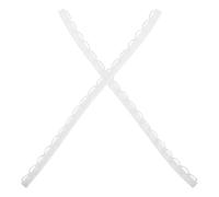 GRIRIW 1 Pair White Cloth Bridal Gown Dress Cords Loops with Adjustable Back Loops, Accessory Straps Designed to Enhance Curves for Garter Wedding Dresses