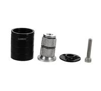 GRIRIW 1 Set Durable Aluminum Mountain Bike Fork Gasket Set Lightweight Installation Tool with Smooth Surface Easy to Use for Headset Black