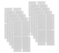 GRIRIW 10 Sheets Self-Adhesive Note Stickers Large White Labels for Office and Home Organization Spacious Writing Area Minimalist Design Easy Application Identification Stickers