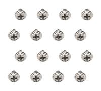 GRIRIW 100 Pcs Silver round Head Computer Case Screws Metal Replacement for Power Supply and Pci Mounting, Lightweight PC Case Fasteners for Building Computer Systems and Installing New