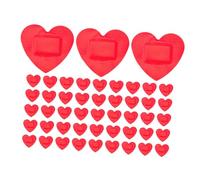 GRIRIW 100pcs Heart Shaped Wound Bandages with Strong Absorption and High Elasticity Non Stick Protective Patches for Comprehensive Wound Care Comfortable Fit for Any Body Part Bulk Pack