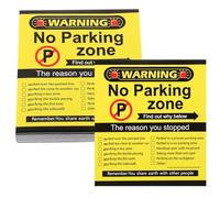 GRIRIW 100pcs Humorous Bad Parking Violation Cards with Funny Illustrations and Text Reminder for Private and Public Parking Lots Use Temporary Car Citation Stickers