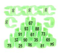 GRIRIW 100pcs Meat Pigeon Foot Rings Pigeon Leg Bands Poultry Identify Rings Bright Colors for Birds Record Accessories