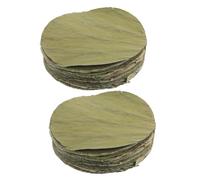 GRIRIW 100pcs Natural Dried Lotus Leaf Wrappers for Food Wrapping and Sushi Plate Decor Round Edible Lotus Leaves for Sticky Rice Wrap Dim Sum Steaming Asian Culinary Use Party Food