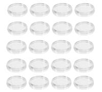 GRIRIW 100pcs Plastic Loose Leaf Rings Binder Clips 20mm Mushroom Hole Binding Mechanism for Office Filing Document Organization and Notebook Accessories