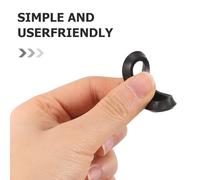 GRIRIW 100pcs Rubber Fitness Washers Non-slip Dumbbell Barbell Stabilizer Rings High-strength Gym Equipment O-rings Compatible with Standard Bars for Secure Weight Plate Fixation