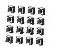 GRIRIW 100Pcs Tactile Push Button Switches for Pcb Electronic Circuits Momentary Plastic Micro Tact Switches with Sensitive Trigger Easy Replacement and Reliable Performance for DIY and