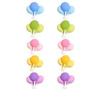 GRIRIW 10pcs 3d Resin Flatback Cloud Charms DIY Craft Embellishments Hairpin Accessories for Phone Case Scrapbooking Set Random Color