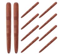 GRIRIW 10pcs Acupoint Massage Stick Wooden Pressure Point Massager Brown, Manual Trigger Point Presser for Full Body Relaxation, Travel and Home, Seniors