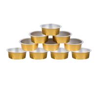 GRIRIW 10pcs Aluminum Foil Waxing Bowls Large Capacity Wax Melting Bowls for Body and Underarm Fast Heat and Melt Not Easy to Deform Home Waxing Accessory for Family and Friends