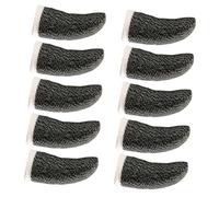 GRIRIW 10pcs Anti-sweat Gaming Finger Sleeves Breathable Lightweight Touchscreen Covers for Mobile Game Control Flexible Fit with Dense Weaving for Sweat-resistant Performance