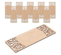 GRIRIW 10pcs Bamboo Bookmarks DIY Blank Bookmarks for Crafting Reading Page Markers for Men Womens Handmade