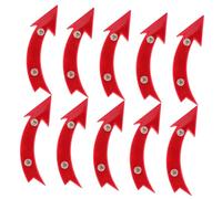 GRIRIW 10pcs Bright Bicycle Wheel Reflectors for Night Riding Plastic Safety Warning Accessories Easy Installation Front and Rear Spokes Fit for Mountain Road Bikes