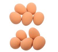GRIRIW 10pcs Interactive Dog Egg for Small Dogs and Puppies Bouncy Chew Balls with Realistic Egg Design Safe Non Toxic Rubber for Indoor Play and Exercise