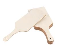 GRIRIW 10pcs Rectangular Mini Cutting Boards with Handle 23x9cm Wooden Food Serving Boards DIY Craft Wood Trays for Kitchen Charcuterie and Food Presentation