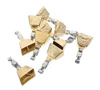 GRIRIW 10pcs Stainless Steel Fishing Bell Alert Set Lightweight Portable Bite Alarm for Night Fishing Trips and Rod Accessories