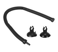 GRIRIW 12-inch Aquarium Bubble Diffuser with Flexible Rubber Tube, 30cm Air Bubble Hose for Fish Tank Aeration, Includes 2 Clips and 2 Suction Cups for Aquarium Air Pump Accessories