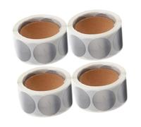 GRIRIW 1200pcs Round Scratch Off Stickers Silver Metallic Coating Self Adhesive Labels for DIY Cards Wedding Showers Rewards Corporate Events Interactive Fun