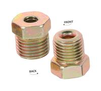 GRIRIW 12pcs Brass Adapter Fitting Compression Tube Brass Union Connector Brake Line Fittings Kit Brake Line
