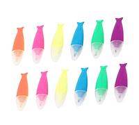 GRIRIW 12pcs Bulk Highlighters Watercolor Pen Set Fine Liner Paint Markers Versatile for Office School and Home Use