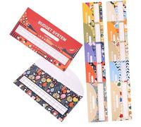 GRIRIW 12Pcs Practical Cash Budget Envelopes for Money Saving Paper Cash Envelopes for Binder Compact Organiser for Home Office School Budget Management