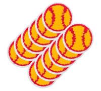 GRIRIW 12pcs Sports Ball Embroidered Patches for Clothes, Sew on Polyester Thread Appliques, for DIY Activities and Handicrafts, Decorative Clothes Patches to Hide Torn Spots