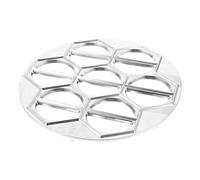 GRIRIW 14-Hole Aluminum Alloy Dumpling Maker Kitchen Mold Professional Metal Empanada Press Household Dough Tool for Easy Homemade Dumplings