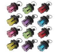 GRIRIW 14Pcs Mini Lantern Ornaments Luminous Resin Tiny Decoration Lights Multi-Color Night Glow Small Lanterns for Dollhouse Christmas Micro Landscape Crafts