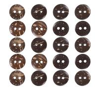 GRIRIW 150pcs Coconut Shell Buttons: 13MM 2 Holes Wooden Sewing Buttons - - Rustic Coconut Embellishments for Sewing Scrapbooking Knitting DIY Crafts