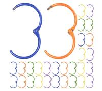 GRIRIW 150pcs Colorful Metal Loose Leaf Binder Rings - 1 Inch Multi-Color Book Binding Rings for Flashcards, Scrapbooks, and Planner Organization in Purple, Blue, Green, Orange,