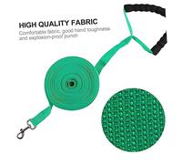 GRIRIW 15m Nylon Pet Traction Rope with Eva Handle Heavy Duty Leash Strap for Dogs for Outdoor Adventures Green
