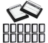 GRIRIW 15pcs Kcd4 Two-position LED Boat Rocker Switch Covers with Red and Green Lights Push Button Protective Caps for Home Appliance Power Switches Emergency Stop Button Guards