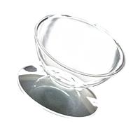 GRIRIW 1pc Acrylic Pet Bowl Elevated Food Dish for Comfortable Eating Posture Easy to Clean Neck Use