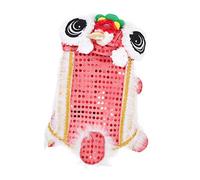 GRIRIW 1pc Funny Dog Dance Lion Costume for Year Festive Celebration Lightweight and Breathable Pet Garment for Dogs Like Chihuahuas and Pugs