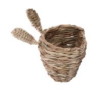 GRIRIW 1pc Handmade Woven Grass Nest for Pets House Chinchilla Nest Safe Comfortable Space for Sleep Play