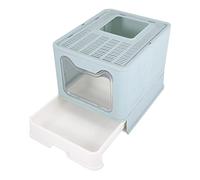 GRIRIW 1pc Litter Box Pet Toilet Pan Convenient Kitten Sand Box with Open Window for Easy Access Keeps Home Clean and Tidy