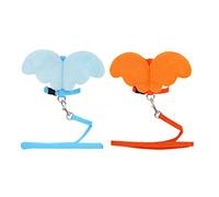 GRIRIW 1pc Pet Cat Vest Leash Breathable Chest Strap Angel Shape Design Lightweight Kittens and Cats Orange