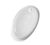 GRIRIW 1Pc Vegetable Basket Vegetable Rice Cooker Microwave Fish Pan Oval Rice Steam White Food Grade Pp Microwave Oven, W231V228P835XFZ0WK27YY