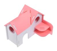 GRIRIW 1set Hamster and Guinea Pig Hideout Castle Villa Climbing Ladder Animal Retreat for Pets Sleeping and Playing Space