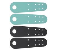 GRIRIW 2 Pairs Roller Skates Toe Covers Protective PU Leather Caps Skates Toe Protective Covers Accessory for Black and Light Green for and Durability