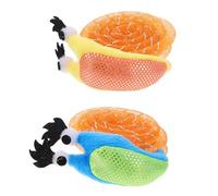 GRIRIW 2 Pcs Creative Snail Shape Cat Interactive Playthings for Indoor Cats Stimulate Curiosity and Exercise Healthy Pets Random Color