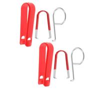 GRIRIW 2 Sets Car Door Clip Remover Tools with Dual-end Hex Hook for Efficient Maintenance, Made of Iron and Plastic, Suitable for Auto Accessories and Dashboard Door Clips