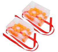 GRIRIW 2 Sets Creative Party Game Props Shaking Ball Box with Pong Balls Fun Indoor Outdoor for Adults Reusable Sensory Game Accessory Random Color