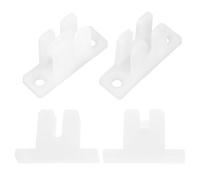 GRIRIW 2 Sets Sliding Screen Door Rollers Assembly with Nylon Elevated Anti-Jump Track Guide Lightweight Replacement Lower Concaved Wheels for Home Window Screen Repair for Double-Rail