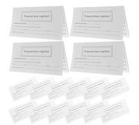 GRIRIW 20 Packs Personal Checkbook Registers Blank Ledger Transaction Book for Checking Account with White 8-Page Sheets Suitable for Bank and Budget Record Keeping