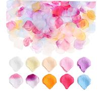 GRIRIW 2000pcs Artificial Rose Petals Separated Silk Flower Petals Lifelike Diy Decorations for Weddings Parties and Festivals Design for Romantic Atmosphere