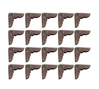 GRIRIW 200Pcs Antique Bronze Metal Book Corners Notebook Corner Protectors Photo Album Scrapbook Decorative Edge Guards for Crafting and Bookbinding