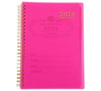 GRIRIW 2026 A5 Weekly Organizer Planner Notebook Pink Monthly Calendar Schedule Book for Personal and Teacher Use, Appointment and Study Agenda Planner without Stickers