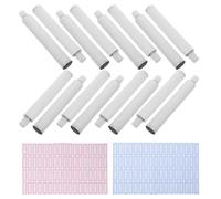 GRIRIW 20ml Unsealed Aluminum Oil Paint Tubes with Screw Needle Caps, Portable and Reusable Empty Paint Tubes for Artists and Students, for Craft Studio Organization and Outdoor Sketching